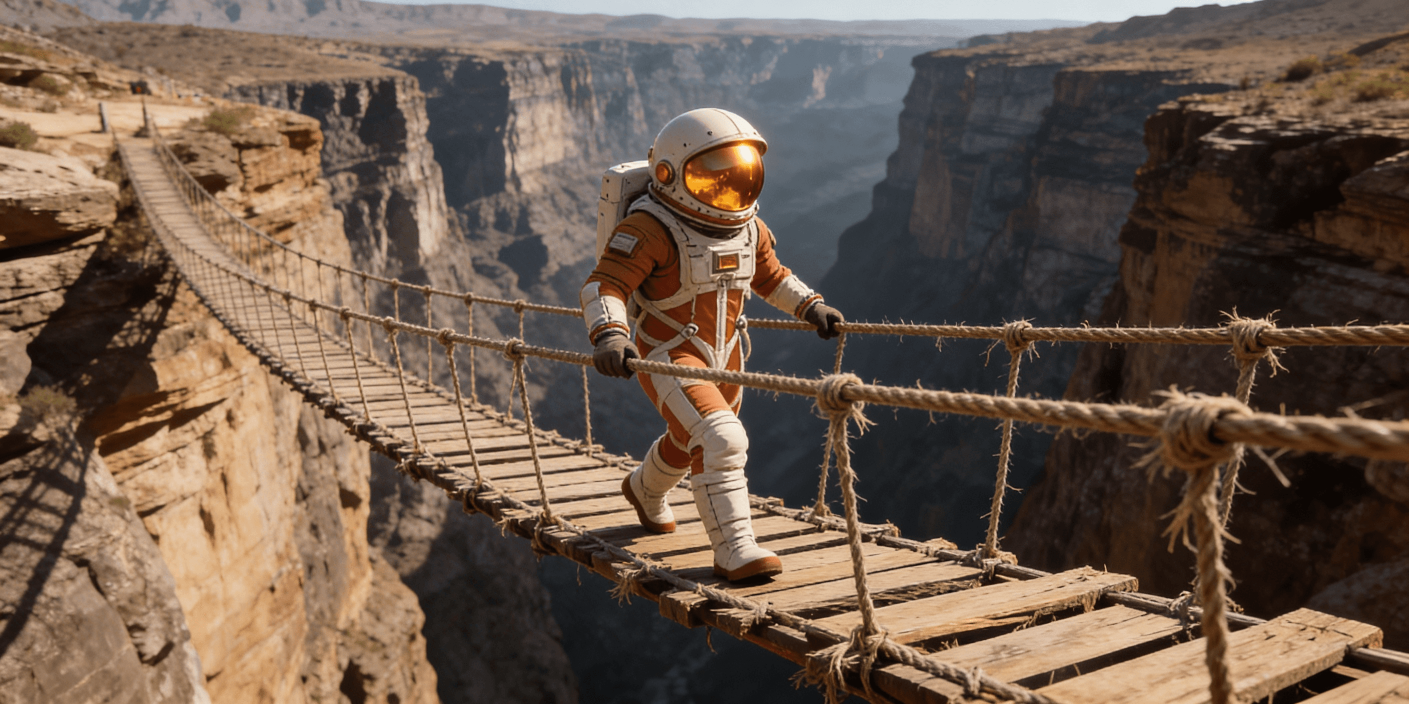 Astronaut auf Hängebrücke – kognitive Denkfallen erkennen