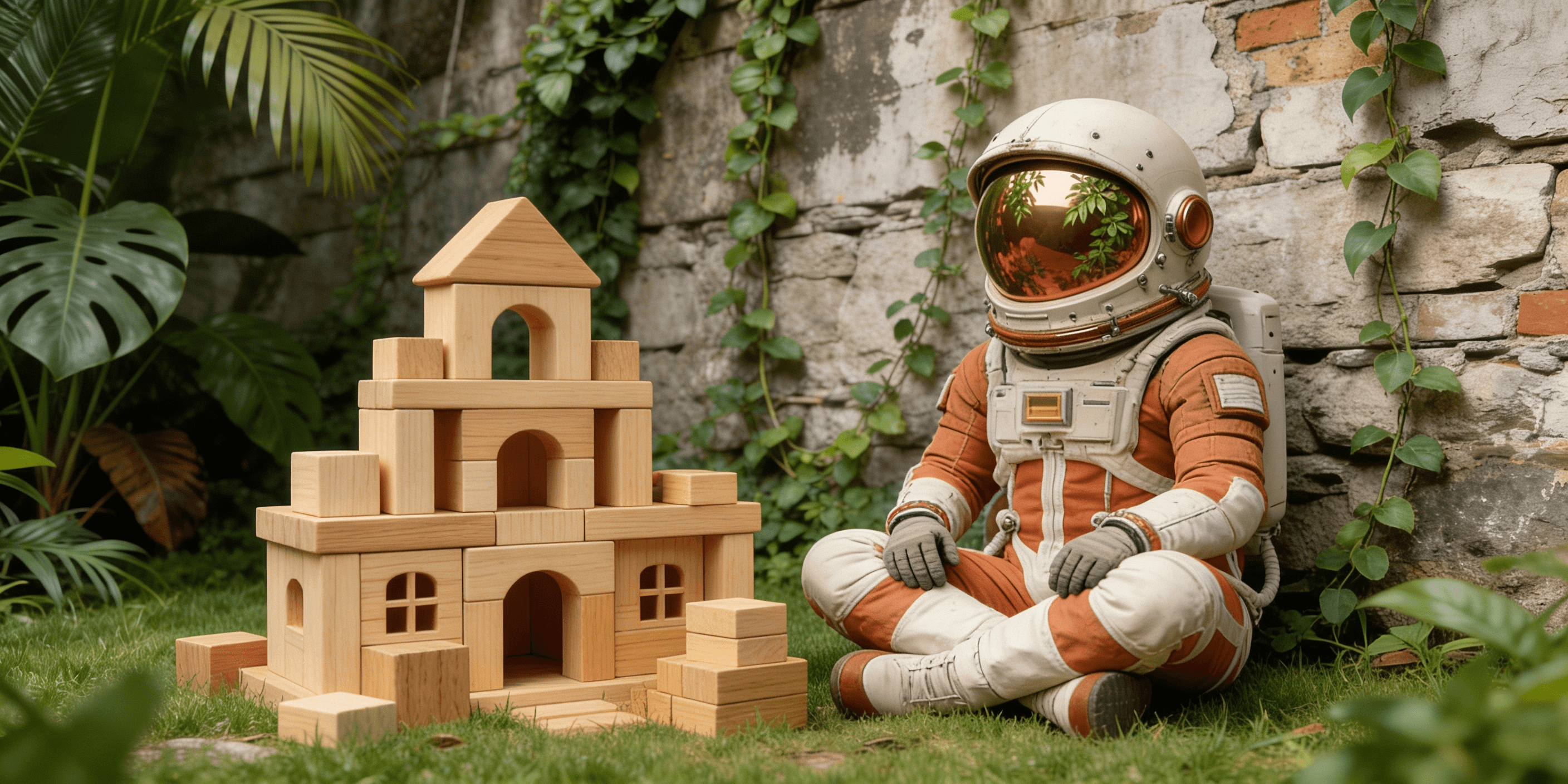 Astronaut mit Bauklötzen – in Systemen denken